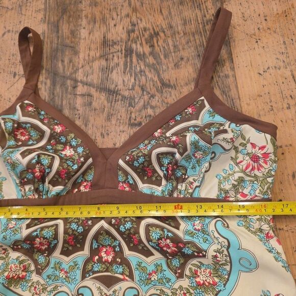 NICOLE MILLER Vtg Y2K Babydoll Boho Top Cottagecore Romantic Feminine Sz 12 - Picture 7 of 8